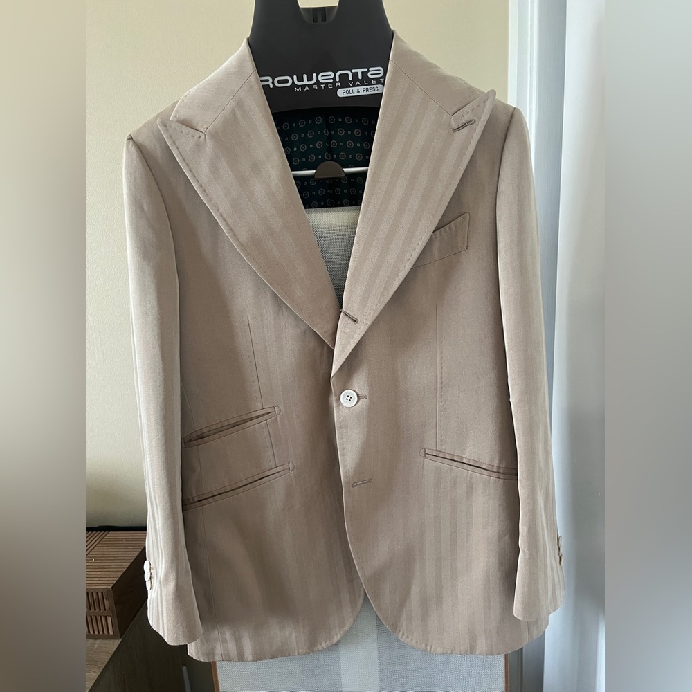 Suitsupply La Spalla Cotton DY8 36s Tan Blazer